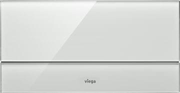 VIEGA VISIGN FOR MORE 101 8351.1 ovládací tlačítko pro dvě splachování, hliník/čiré sklo, chrom/světle šedá 597412 Obrázek - fotka