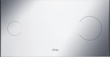VIEGA VISIGN FOR MORE 100 8352.1 ovládací tlačítko pro dvě splachování, hliník, chrom 597436 Obrázek - fotka