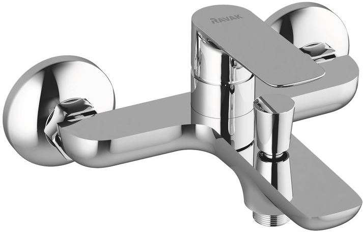 RAVAK CLASSIC CL 022.00 vanová nástěnná baterie, s přepínačem, chrom X070083 Obrázek - Hlavní obrázek