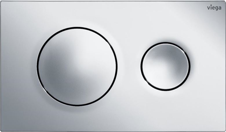 VIEGA PREVISTA VISIGN FOR STYLE 20 8610.1 ovládací tlačítko pro dvě splachování, plast, chrom 773779 Obrázek - fotka