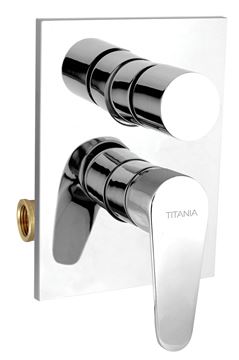 NOVASERVIS TITANIA FRESH vanová podomítková baterie, s přepínačem, s tělesem, chrom