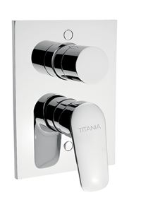 NOVASERVIS TITANIA PURE vanová podomítková baterie, s přepínačem, s tělesem, chrom