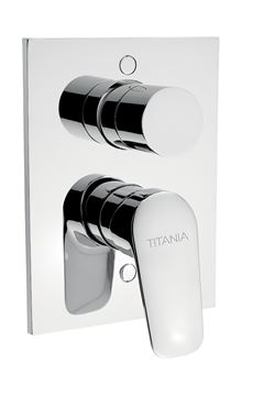 NOVASERVIS TITANIA PURE vanová podomítková baterie, s přepínačem, s tělesem, chrom
