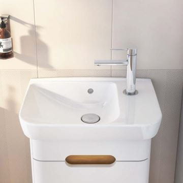 VITRA SENTO umyvadlo 50 cm, s otvorem pro baterii vpravo a přepadem, VitrAhygiene 5945B003-0029 Obrázek - fotka