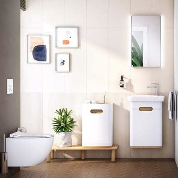 VITRA SENTO umyvadlo 50 cm, s otvorem pro baterii vpravo a přepadem, VitrAhygiene 5945B003-0029 Obrázek - fotka