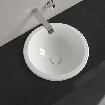 VILLEROY & BOCH LOOP & FRIENDS umyvadlo 45 cm, s přepadem, CeramicPlus, alpská bílá 614045R1 Obrázek - fotka