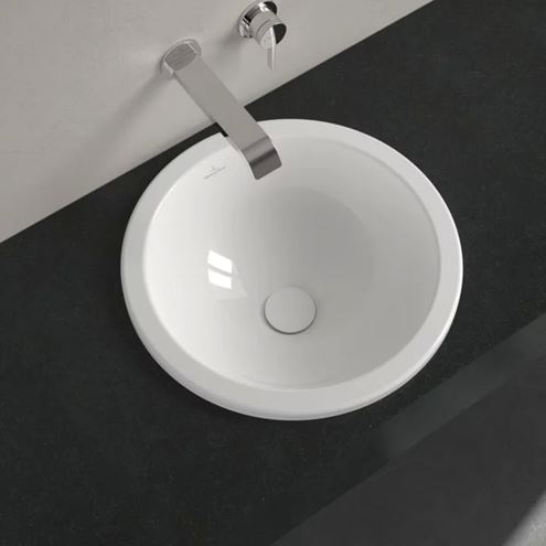 VILLEROY & BOCH LOOP & FRIENDS umyvadlo 45 cm, s přepadem, CeramicPlus, alpská bílá 614045R1 Obrázek - fotka