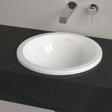 VILLEROY & BOCH LOOP & FRIENDS umyvadlo 45 cm, s přepadem, CeramicPlus, alpská bílá 614045R1 Obrázek - fotka