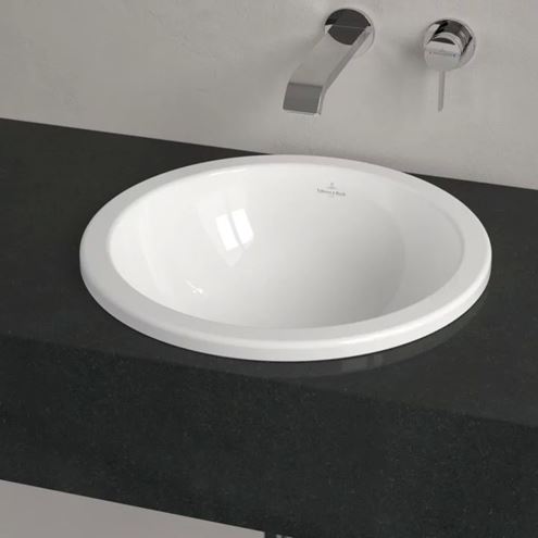 VILLEROY & BOCH LOOP & FRIENDS umyvadlo 45 cm, s přepadem, CeramicPlus, alpská bílá 614045R1 Obrázek - fotka
