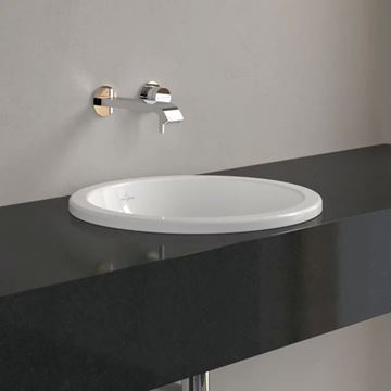 VILLEROY & BOCH LOOP & FRIENDS umyvadlo 45 cm, s přepadem, CeramicPlus, alpská bílá 614045R1 Obrázek - fotka