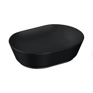 VITRA GEO umyvadlová mísa 55 cm, bez přepadu, VitrAhygiene, matná černá
