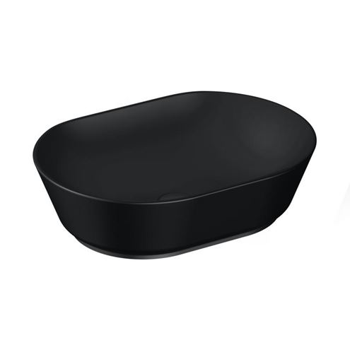 VITRA GEO umyvadlová mísa 55 cm, bez přepadu, VitrAhygiene, matná černá 7427B083-0016 Obrázek - Hlavní obrázek