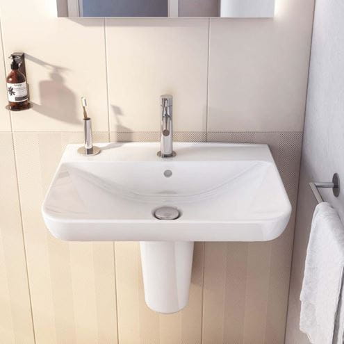 VITRA SENTO umyvadlo 63 cm, s otvorem pro baterii, s přepadem, VitrAhygiene 5946B003-0001 Obrázek - fotka