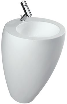 LAUFEN ILBAGNOALESSI ONE umyvadlo na podlahu 52 cm, s otvorem pro baterii, skrytý přepad, LCC