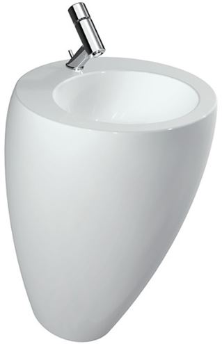 LAUFEN ILBAGNOALESSI ONE umyvadlo na podlahu 52 cm, s otvorem pro baterii, skrytý přepad, LCC H8119714001041 Obrázek - Hlavní obrázek
