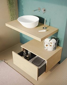 VITRA GEO umyvadlová mísa 38 cm, bez přepadu, VitrAhygiene 7421B003-0016 Obrázek - fotka