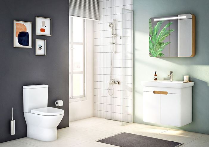 VITRA SENTO umyvadlo 78 cm, s otvorem pro baterii, s přepadem, VitrAhygiene 5947B003-0001 Obrázek - fotka