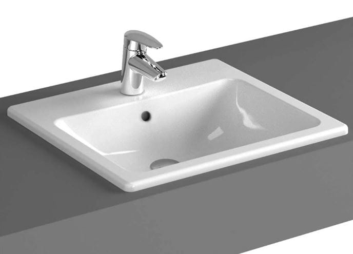 VITRA S20 umyvadlo 50 cm, s otvorem pro baterii a přepadem, VitrAhygiene 5464B003-0001 Obrázek - Hlavní obrázek