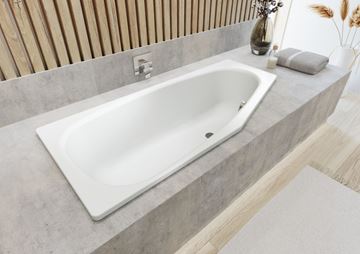 KALDEWEI MINI 830 rohová vana 157x75 cm, bez nožiček, smaltovaná ocel 224600010001 Obrázek - fotka