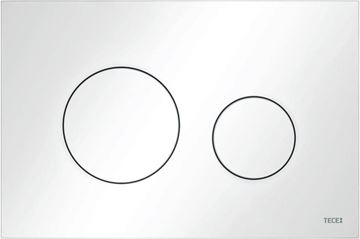 TECE LOOP ovládací tlačítko pro dvě splachování, plast, bílá