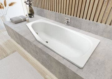 KALDEWEI MINI 832 rohová vana 157x75 cm, bez nožiček, smaltovaná ocel, antislip 224830000001 Obrázek - fotka