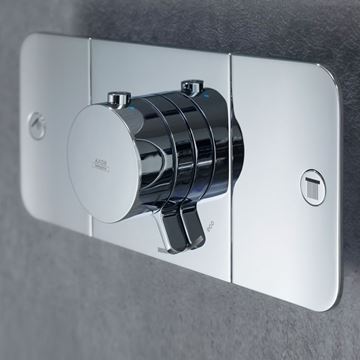 AXOR ONE podomítková termostatická baterie, pro 2 spotřebiče, chrom 45712000 Obrázek - fotka