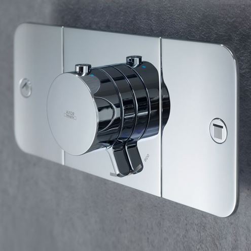 AXOR ONE podomítková termostatická baterie, pro 2 spotřebiče, chrom 45712000 Obrázek - fotka
