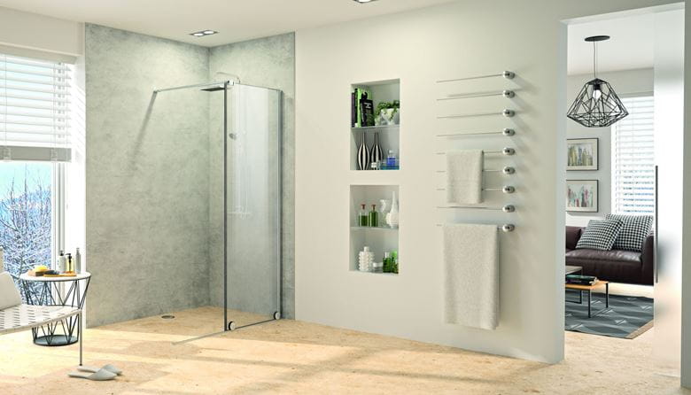 CONCEPT INTENSA sprchové dveře 120x200 cm, posuvné, pravé, stříbrná pololesklá/sklo čiré XT2203.069.322.881 Obrázek - Hlavní obrázek