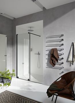 CONCEPT INTENSA sprchové dveře 180x200 cm, posuvné, levé, černá/sklo čiré XT2106.123.322.881 Obrázek - fotka