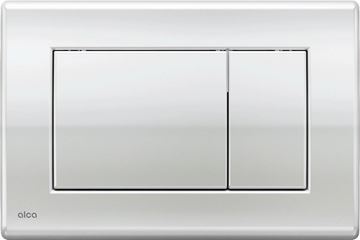 ALCA M271 ovládací tlačítko pro dvě splachování, plast, lesklý chrom