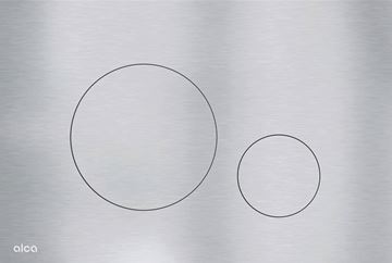 ALCA FLAT TURN ovládací tlačítko pro dvě splachování, Anti-fingerprint, eloxovaný hliník/ušlechtilá ocel, matný alunox