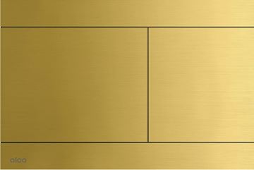 ALCA FLAT FUN-BRASS ovládací tlačítko pro dvě splachování, Anti-fingerprint, ocel, mosaz