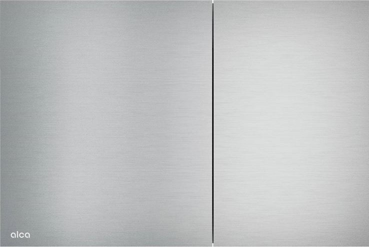 ALCA FLAT AIR-INOX ovládací tlačítko pro dvě splachování, Anti-fingerprint, ušlechtilá ocel, polomatný nerez AIR-INOX Obrázek - Hlavní obrázek