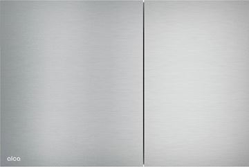 ALCA FLAT AIR-INOX ovládací tlačítko pro dvě splachování, Anti-fingerprint, ušlechtilá ocel, polomatný nerez