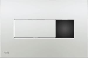 ALCA M371S ovládací tlačítko splachování, senzorové, napájení ze sítě, plast, lesklý chrom