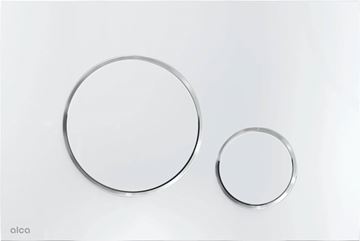 ALCA THIN M671 ovládací tlačítko pro dvě splachování, plast, lesklý chrom