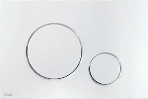 ALCA THIN M671 ovládací tlačítko pro dvě splachování, plast, lesklý chrom