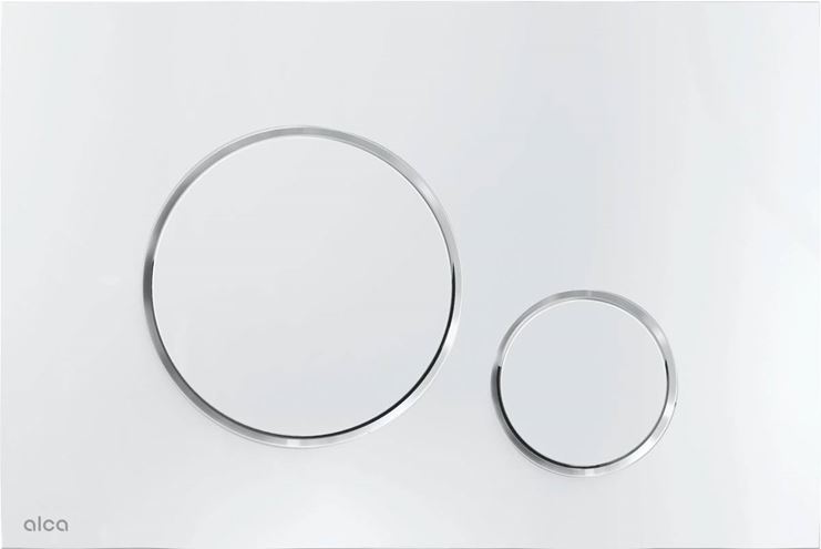 ALCA THIN M671 ovládací tlačítko pro dvě splachování, plast, lesklý chrom M671 Obrázek - Hlavní obrázek