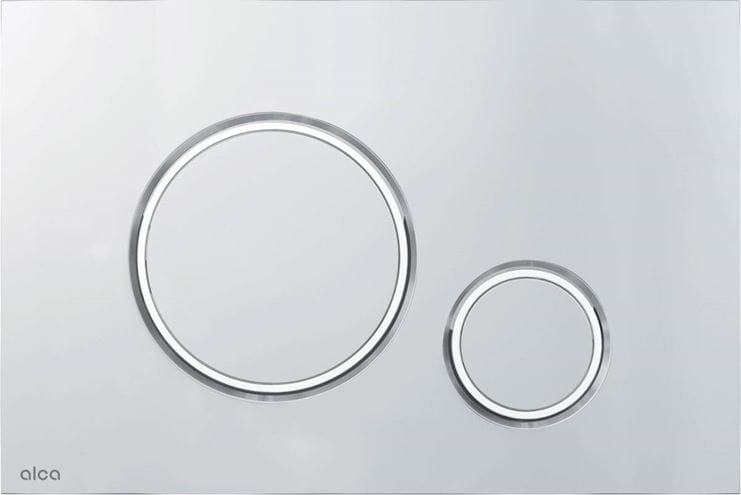 ALCA THIN M772 ovládací tlačítko pro dvě splachování, plast, matný/lesklý chrom M772 Obrázek - Hlavní obrázek