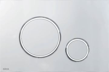 ALCA THIN M772 ovládací tlačítko pro dvě splachování, plast, matný/lesklý chrom