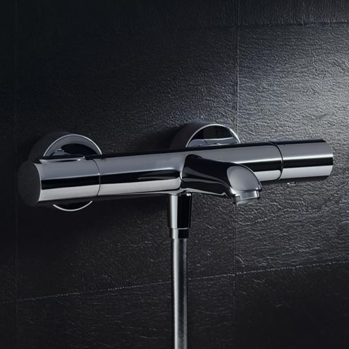 AXOR CITTERIO M vanová nástěnná termostatická baterie, s přepínačem, chrom 34435000 Obrázek - fotka