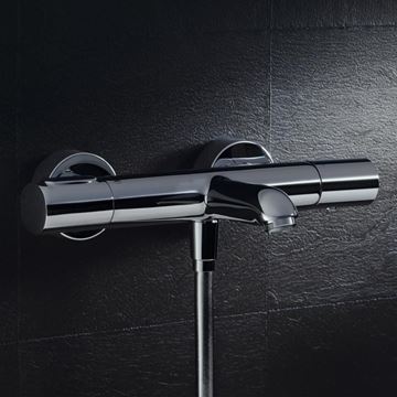 AXOR CITTERIO M vanová nástěnná termostatická baterie, s přepínačem, chrom 34435000 Obrázek - fotka