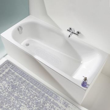 KALDEWEI SANIFORM PLUS 373-1 vana 170x75 cm, bez nožiček, smaltovaná ocel, antislip, Perl-Effekt 112634013001 Obrázek - fotka
