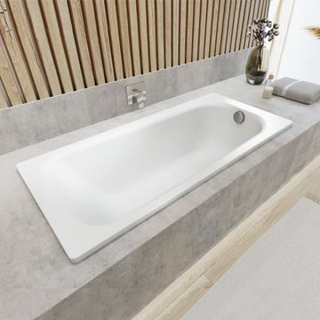KALDEWEI SANIFORM PLUS STAR 333 vana 160x75 cm, bez nožiček, s otvory pro madla, smaltovaná ocel, antislip 133330000001 Obrázek - fotka