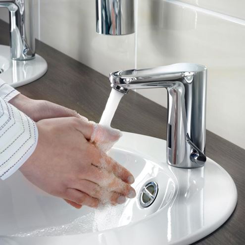 SCHELL CELIS E umyvadlová senzorová baterie s regulací teploty, napájení ze sítě, chrom 002790699 Obrázek - fotka