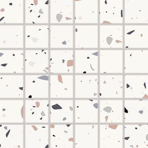 RAKO SPECTRA mozaika 30x30(5x5) cm, lepená na síti, mat, vícebarevná, červená