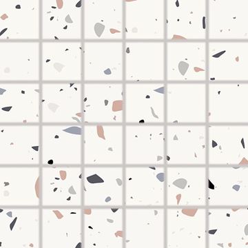 RAKO SPECTRA mozaika 30x30(5x5) cm, lepená na síti, mat, vícebarevná, červená