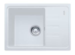 FRANKE MALTA BSG 611-62 fragranitový dřez 620x435 mm, otočný, odkapávač, bílá led