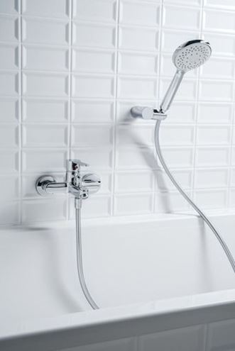 JIKA CUBITO-N vanová nástěnná baterie, s přepínačem, chrom H3211X70044001 Obrázek - fotka