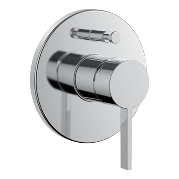 KARTELL BY LAUFEN vanová podomítková baterie, s přepínačem, chrom